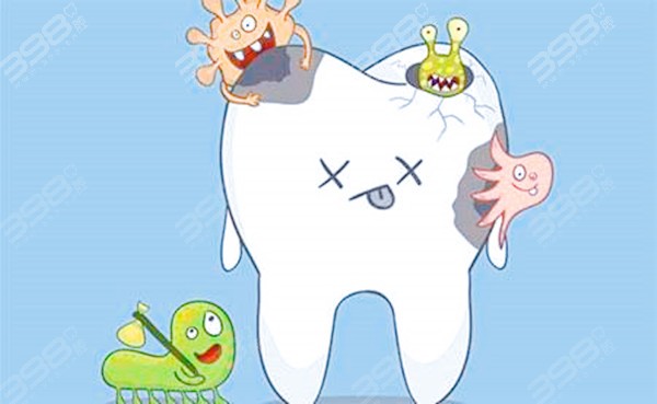 牙齿龋坏导致牙齿敏感